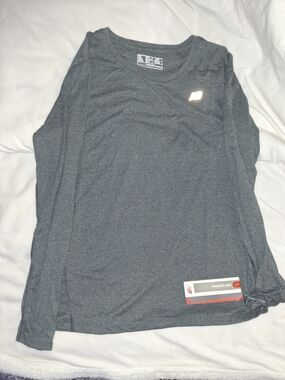 New Balance Dark Gray Long Sleeve Performance Top